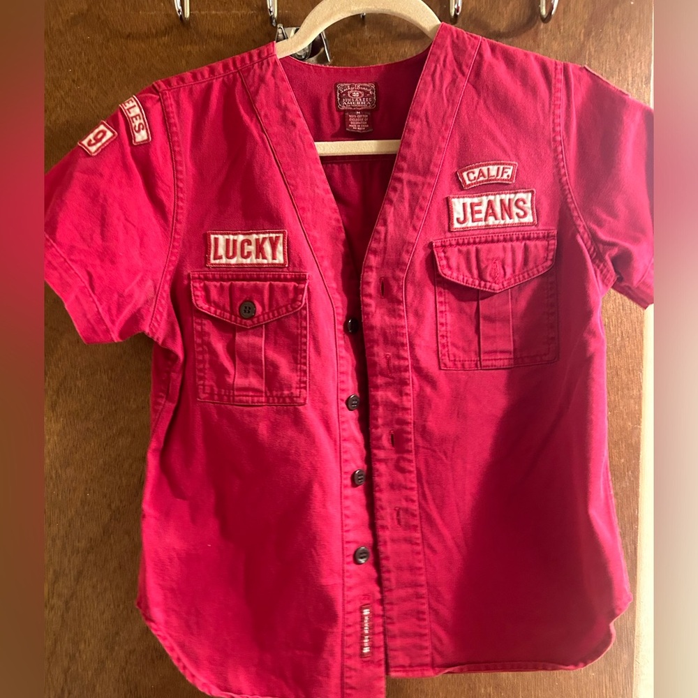 Lucky Brand Denim Baseball Shirt